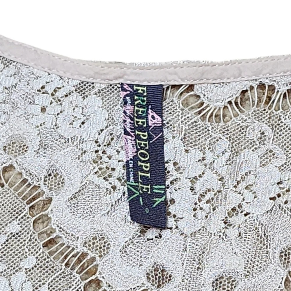 Free people Ivory Lace Mini Dress - Picture 6 of 6
